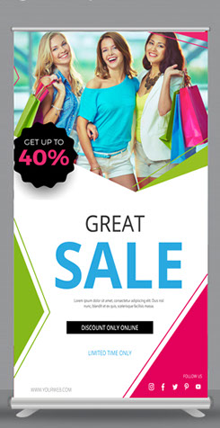 Cheapest Retractable Banner, and Display Banner Products in Vancovuer